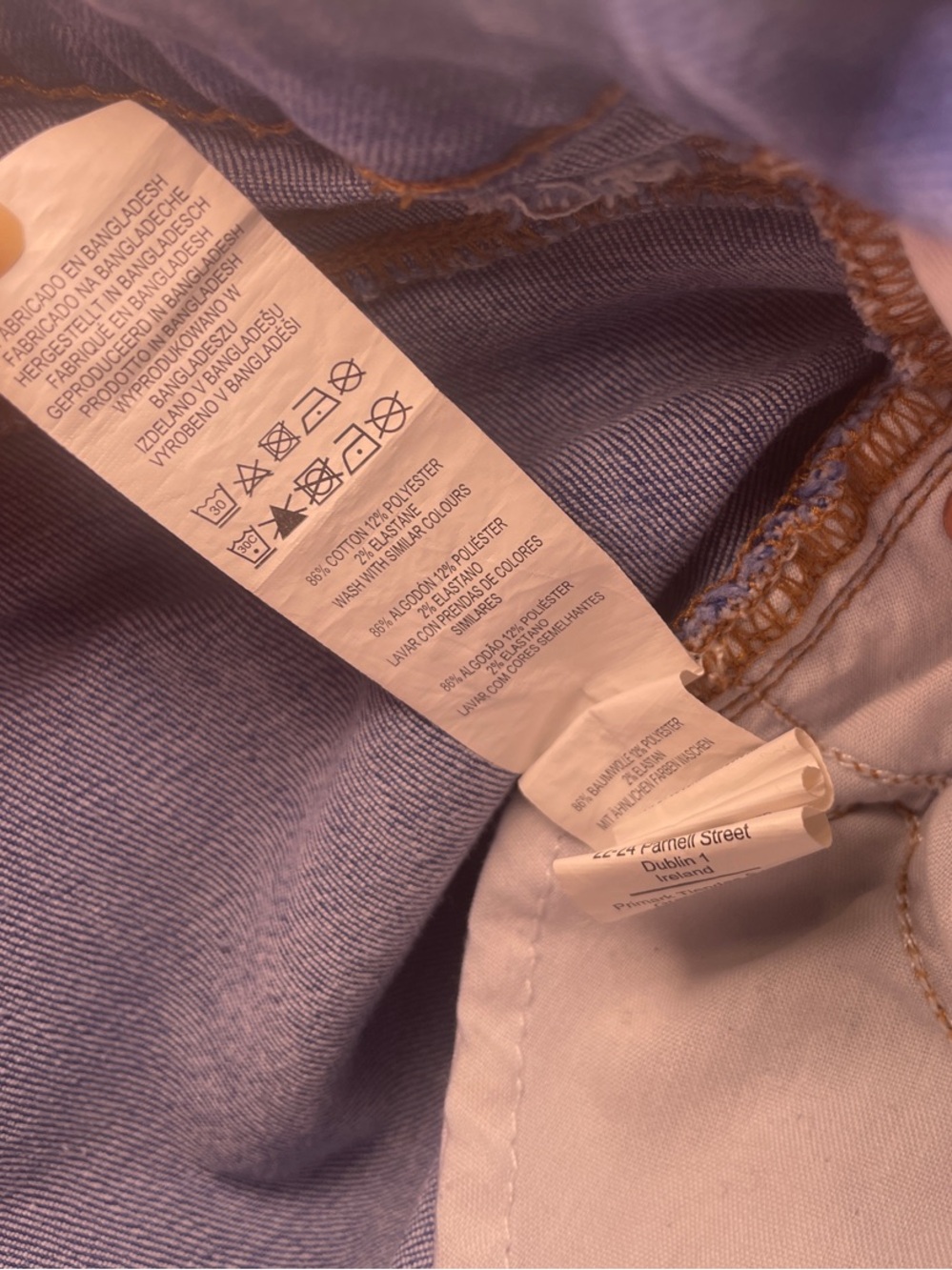 Primark Denim Co. Women's Skinny Jeans in Blue with Raw Hem - Like New - Picture 8 of 9